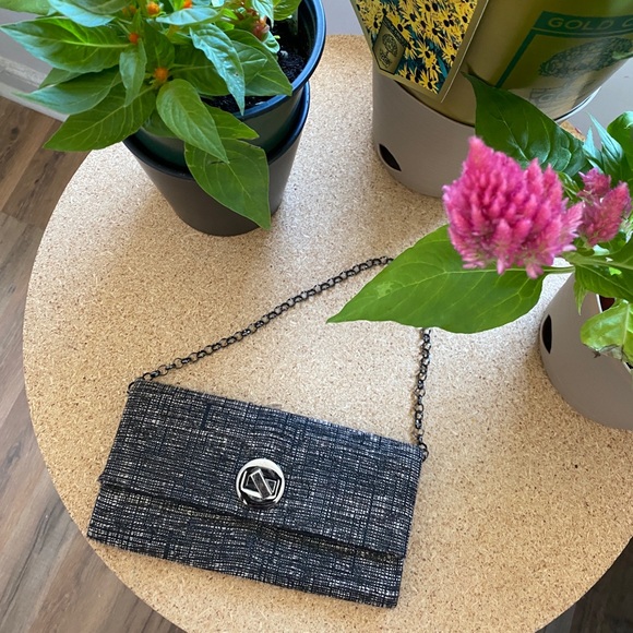 Wool Clutch w/ Strap - Picture 2 of 4